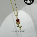 Gargantilla dorada de acero inoxidable -...