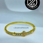 Brazalete dorado de acero inoxidable - I...