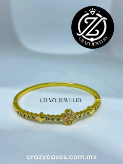 Brazalete dorado de acero inoxidable - I...