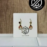 Arracadas catarina con perla - acero ino...