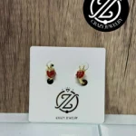 Arracadas catarina con antenitas - acero...