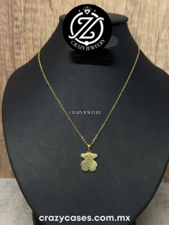 Gargantilla acero inoxidable dorado - TO...