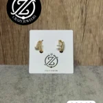 Arracada de clavo con circonias - Acero...