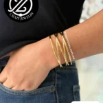 BRAZALETE ACERO INOXIDABLE - CRUZADO 5 L...