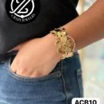 BRAZALETE ACERO INOXIDABLE - FLORES MODE...