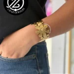 BRAZALETE ACERO INOXIDABLE - FLORES MODE...