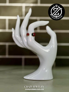 Anillo ajustable acero - catarina y flor...