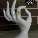 Anillo ajustable acero - Palmera con per...