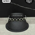 Brazalete van cleef silver/black- acero...
