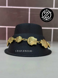 Pulso almejas gold Modelo #83 acero inox...