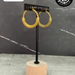 Arracada de acero inoxidable - Textura d...