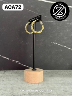 Arracada de acero inoxidable - Trenzado