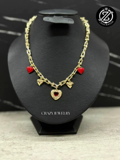 Collar de oro laminado - tiffany con cor...