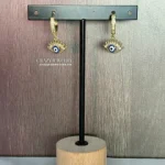 Arracada de acero inoxidable - Ojo turco...