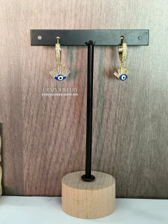 Arracada de acero inoxidable - Ojo turco...