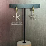 Arracada de acero inoxidable - estrella...