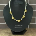 Acero inoxidable - Gargantilla perlas y...