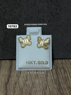 Mariposa boleada - Oro 10K