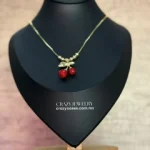 Gargantilla de acero inoxidable - Cereza...